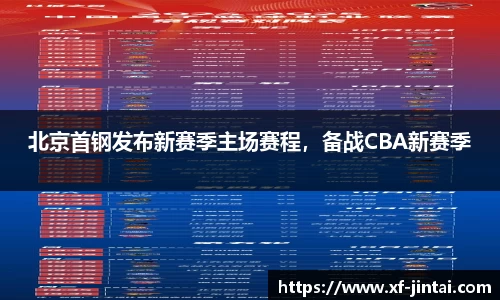 北京首钢发布新赛季主场赛程，备战CBA新赛季